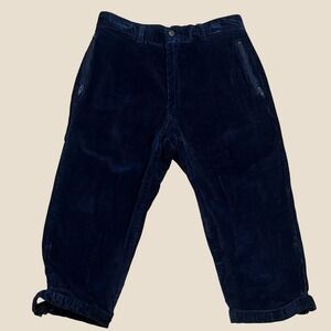 Vintage 70s Pedigree Canada Navy Corduroy Knickers Breeches Pants 28w Equestrian